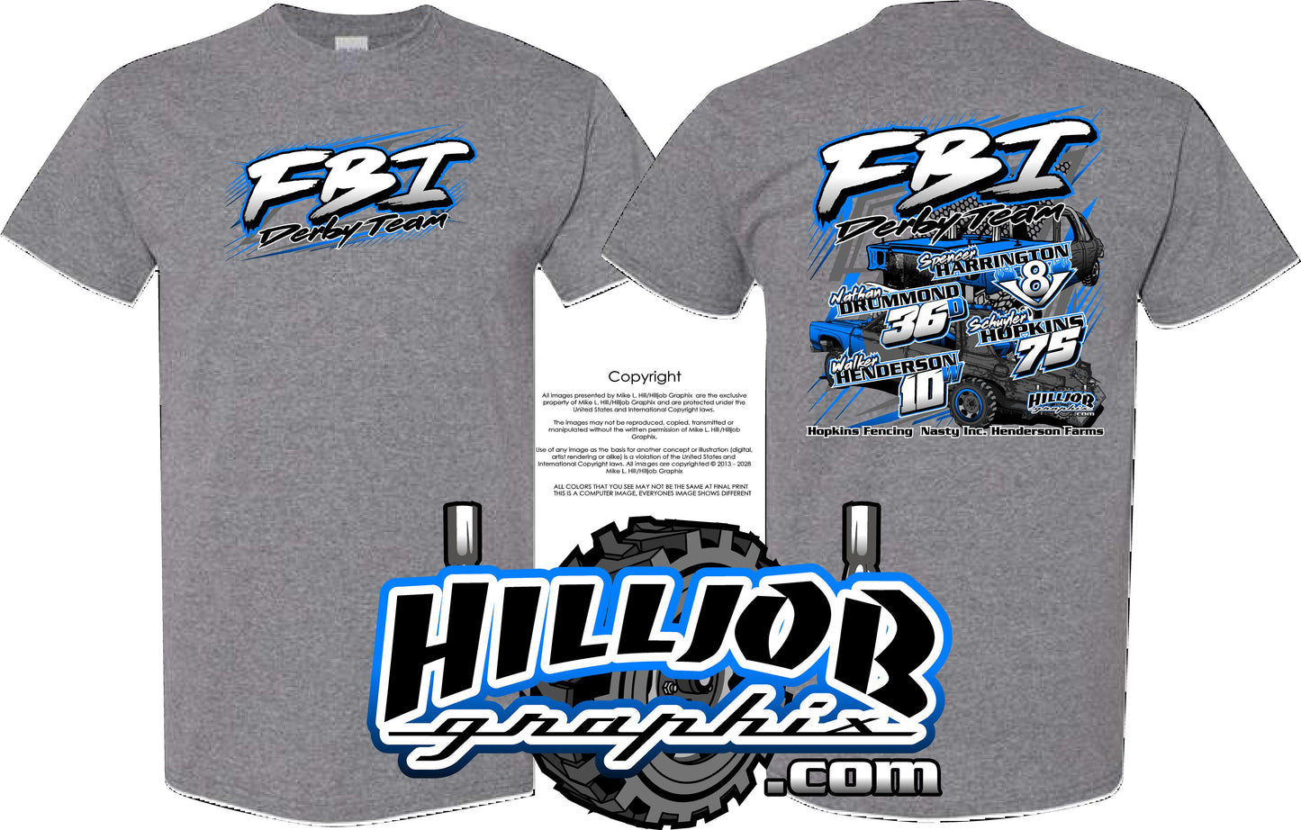 #298 Team FBI T-shirt