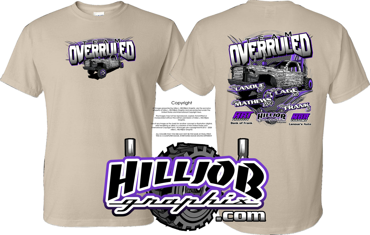 #404 Team Overruled T-shirt