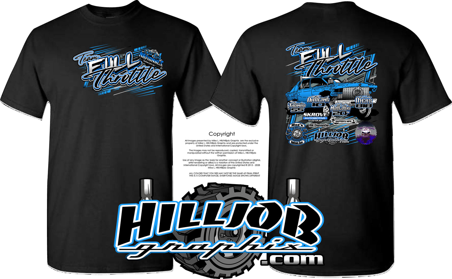 #257 Team Full Throttle Gold Rush 2025 T-shirt