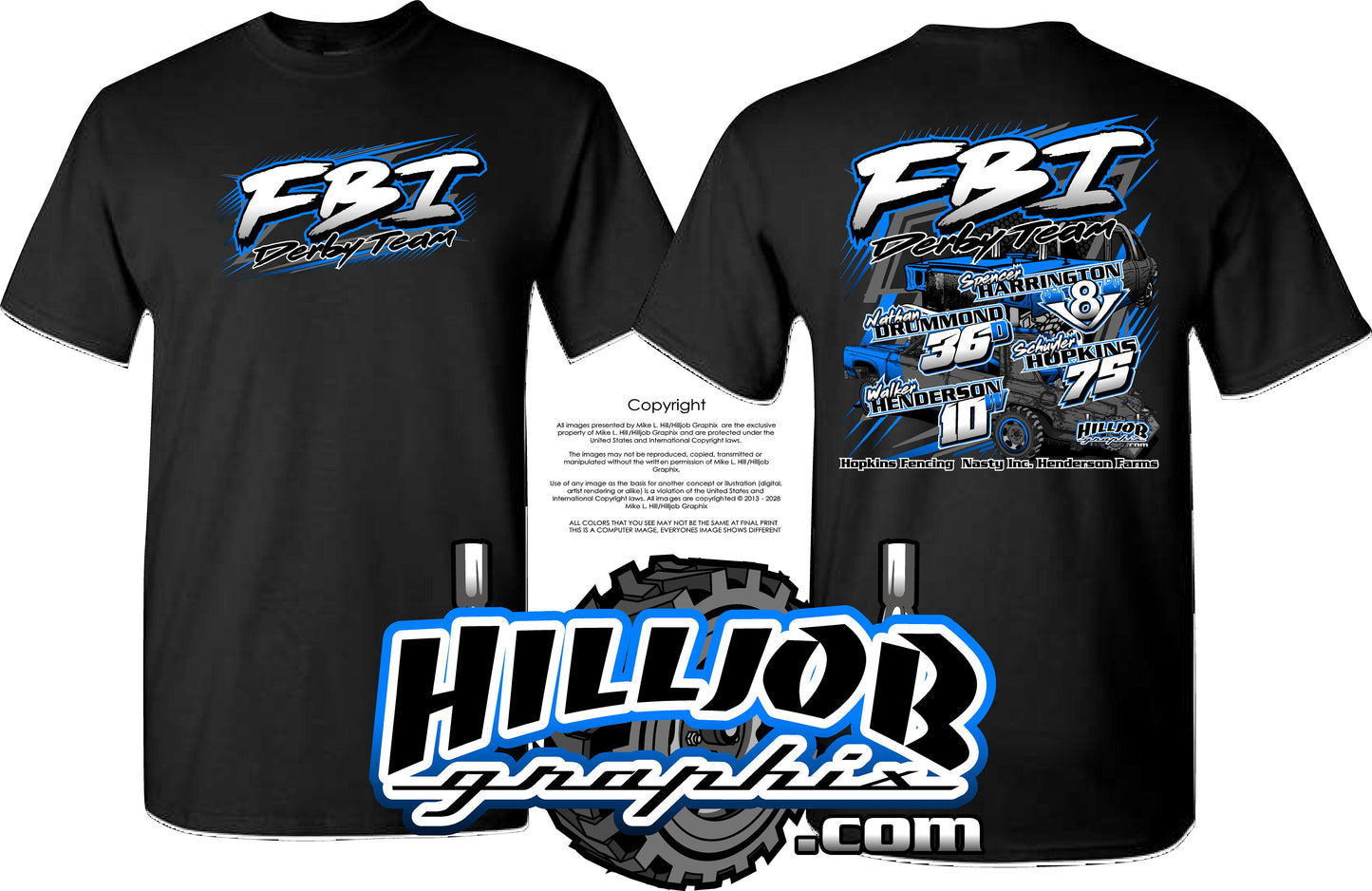 #298 Team FBI T-shirt