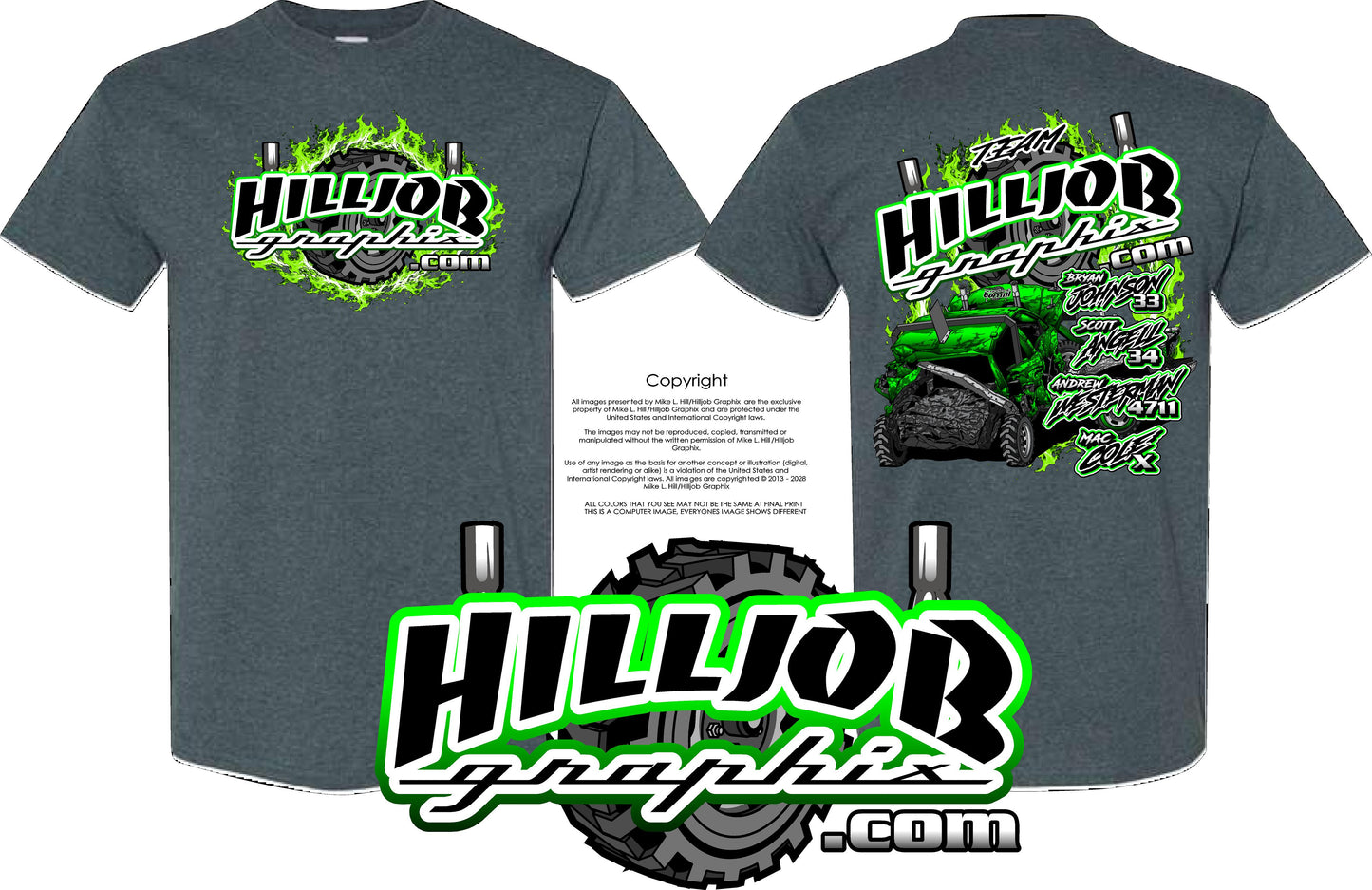 #413 Team Hilljob Graphix Blizzard Bash 2026 T-shirt