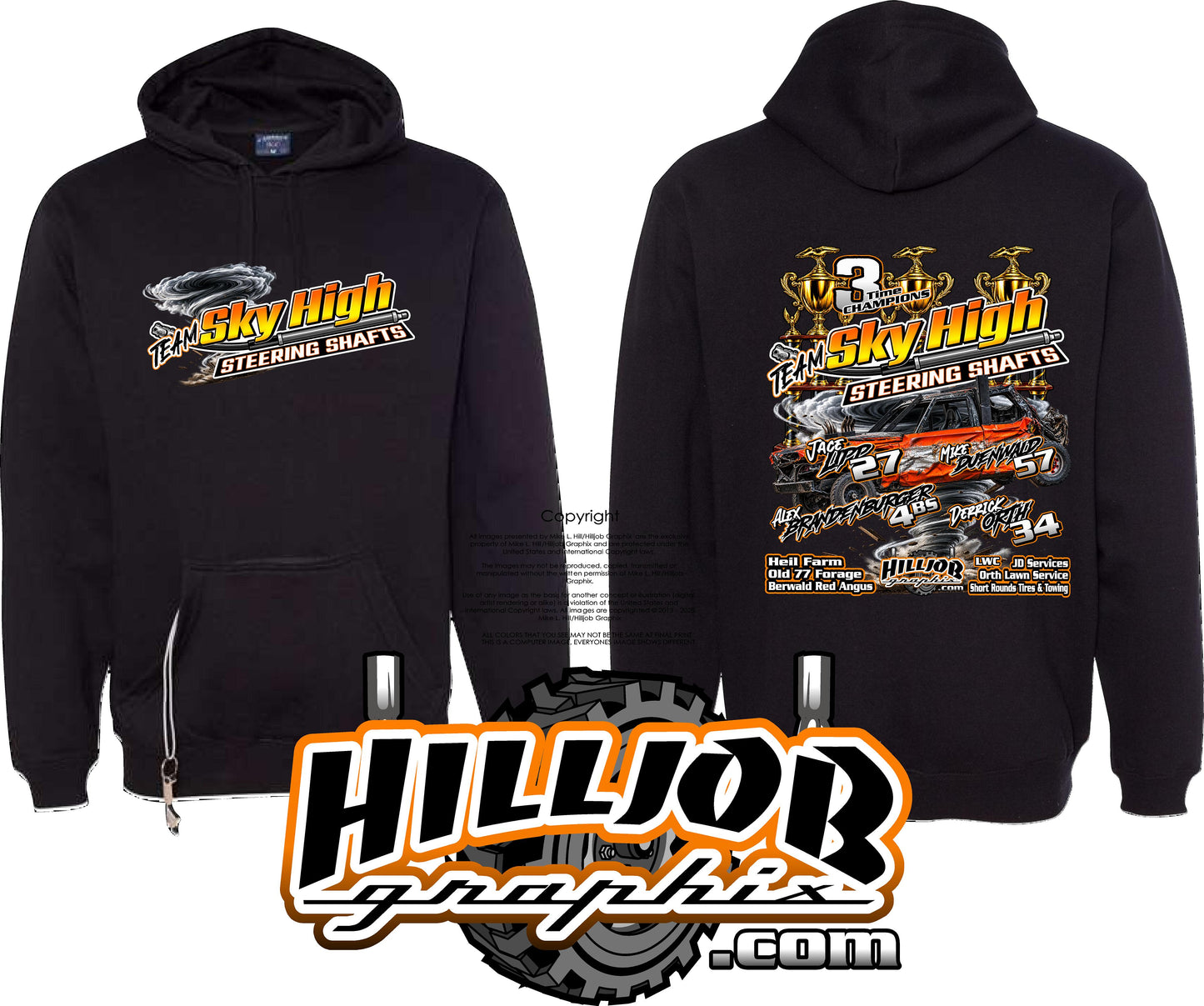 #416 Team Sky High Tailgate Hoodie