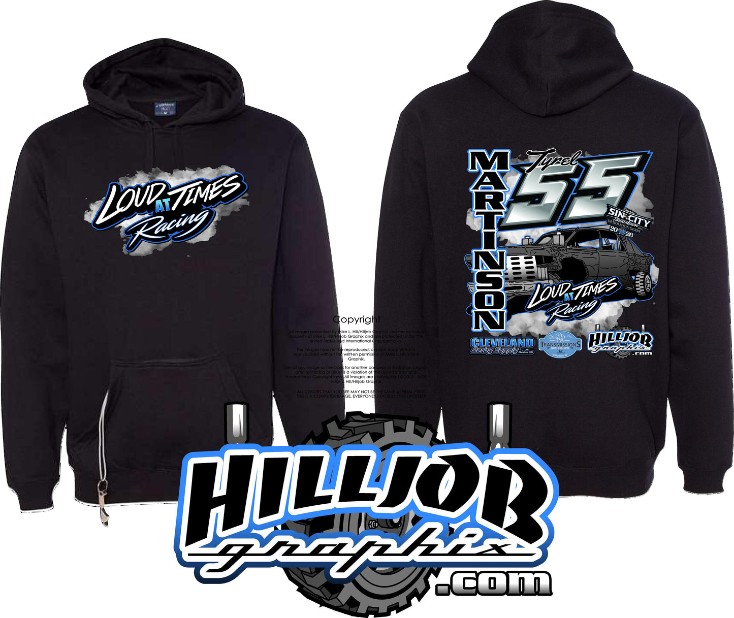 #352 Loud at Times Racing Tailgate Hoodie