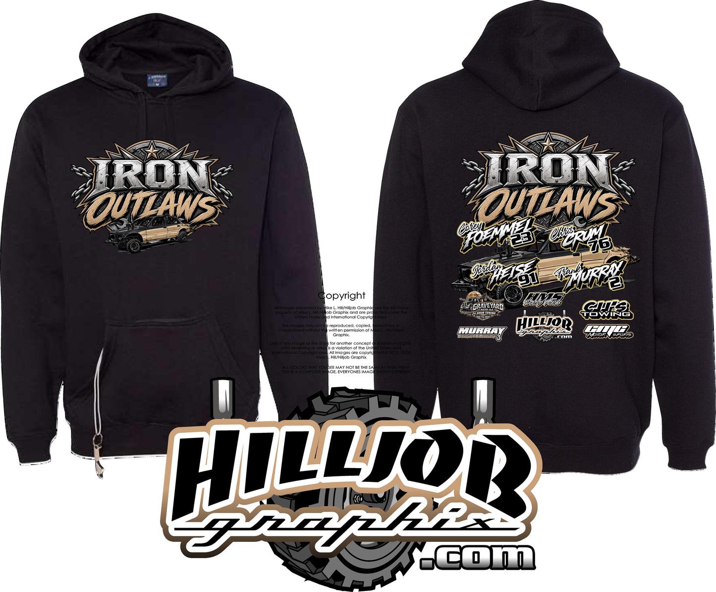 #420 Team Iron Outlaws Tailgate Hoodie