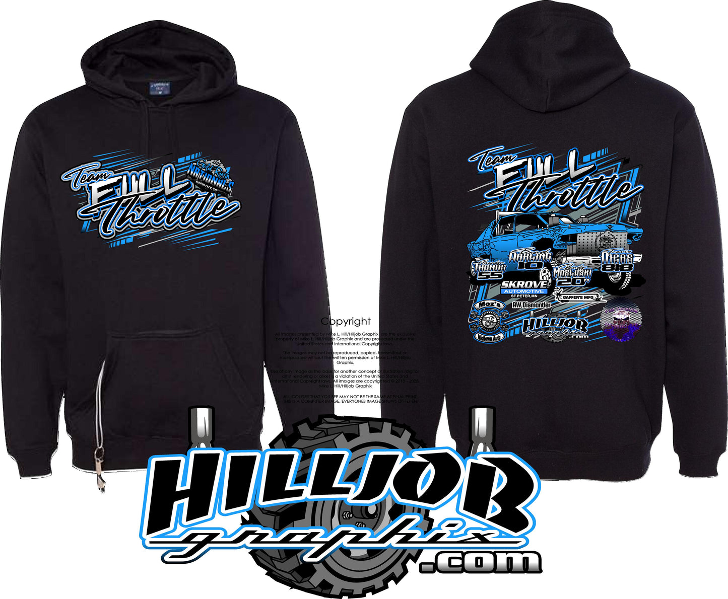 #257 Team Full Throttle Gold Rush 2025 Tailgate Hoodie