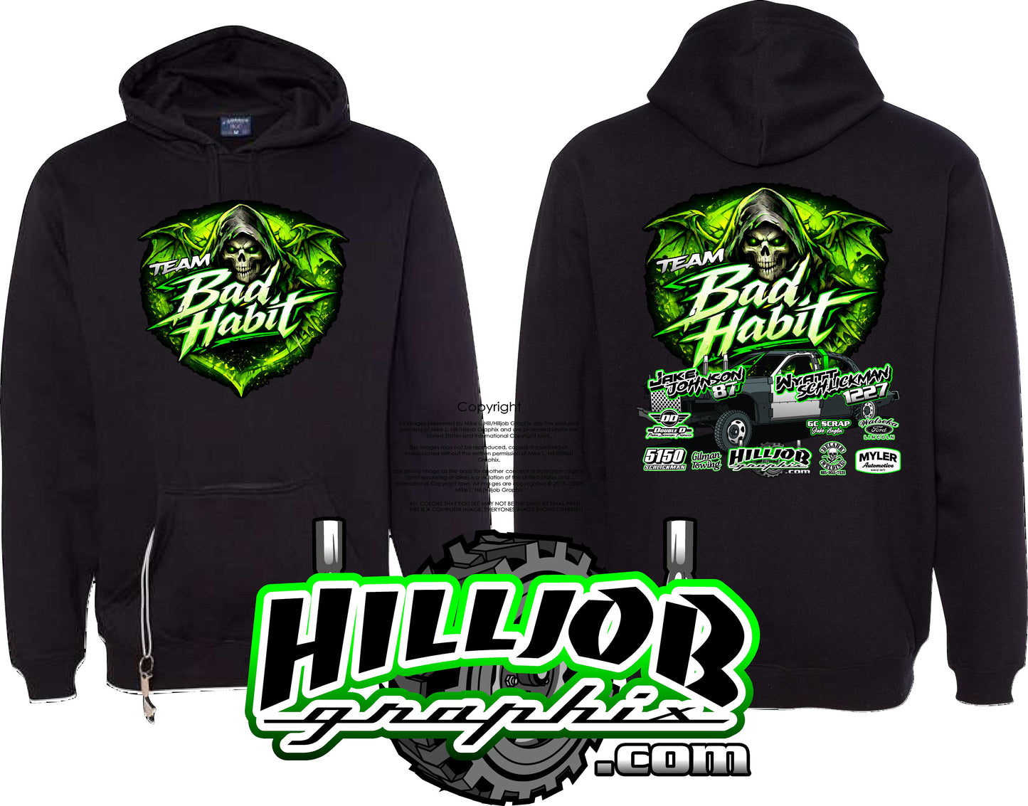 #348 Team Bad Habit Tailgate Hoodie