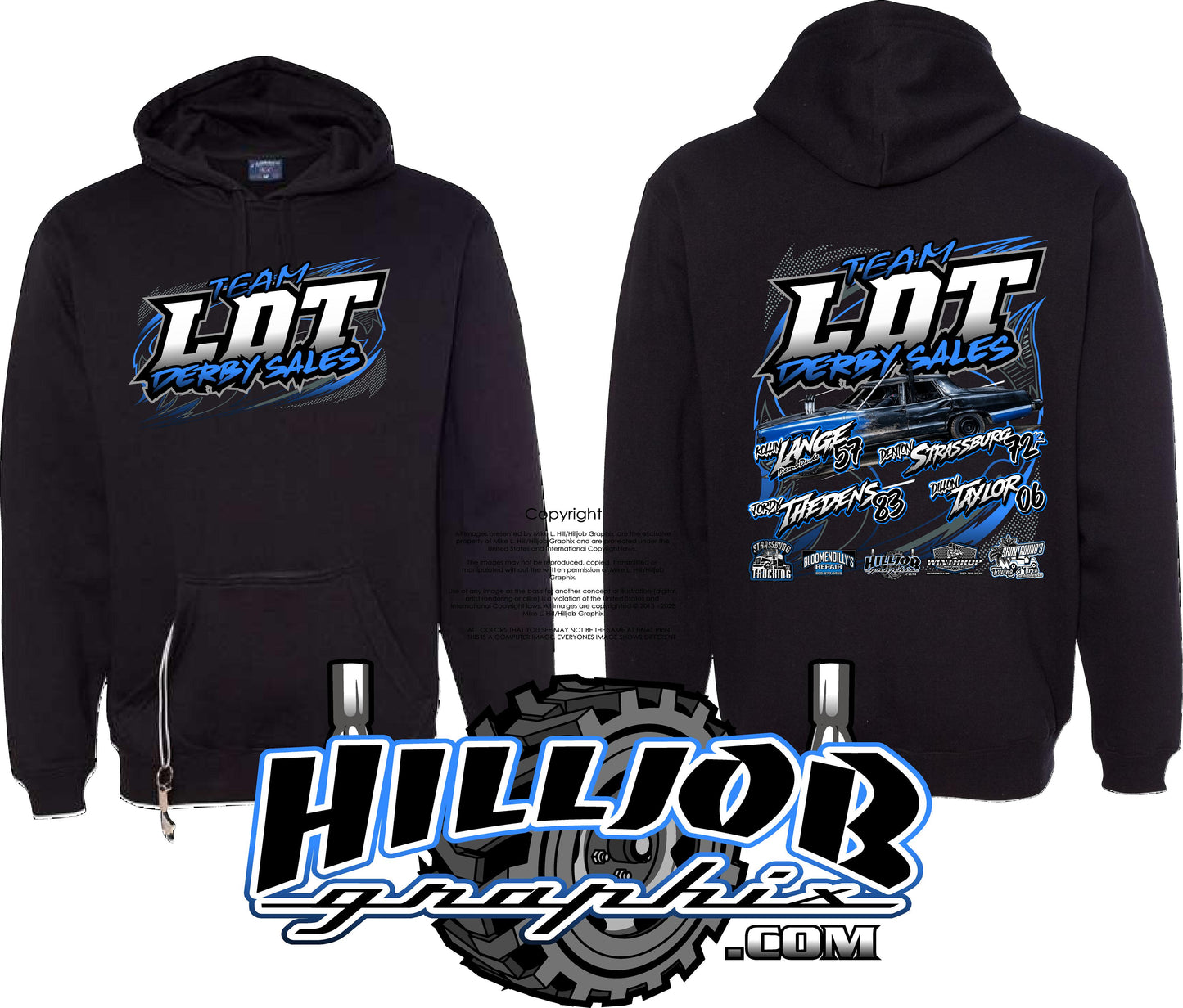 #398 Team LDT Derby Sales Tailgate Hoodie