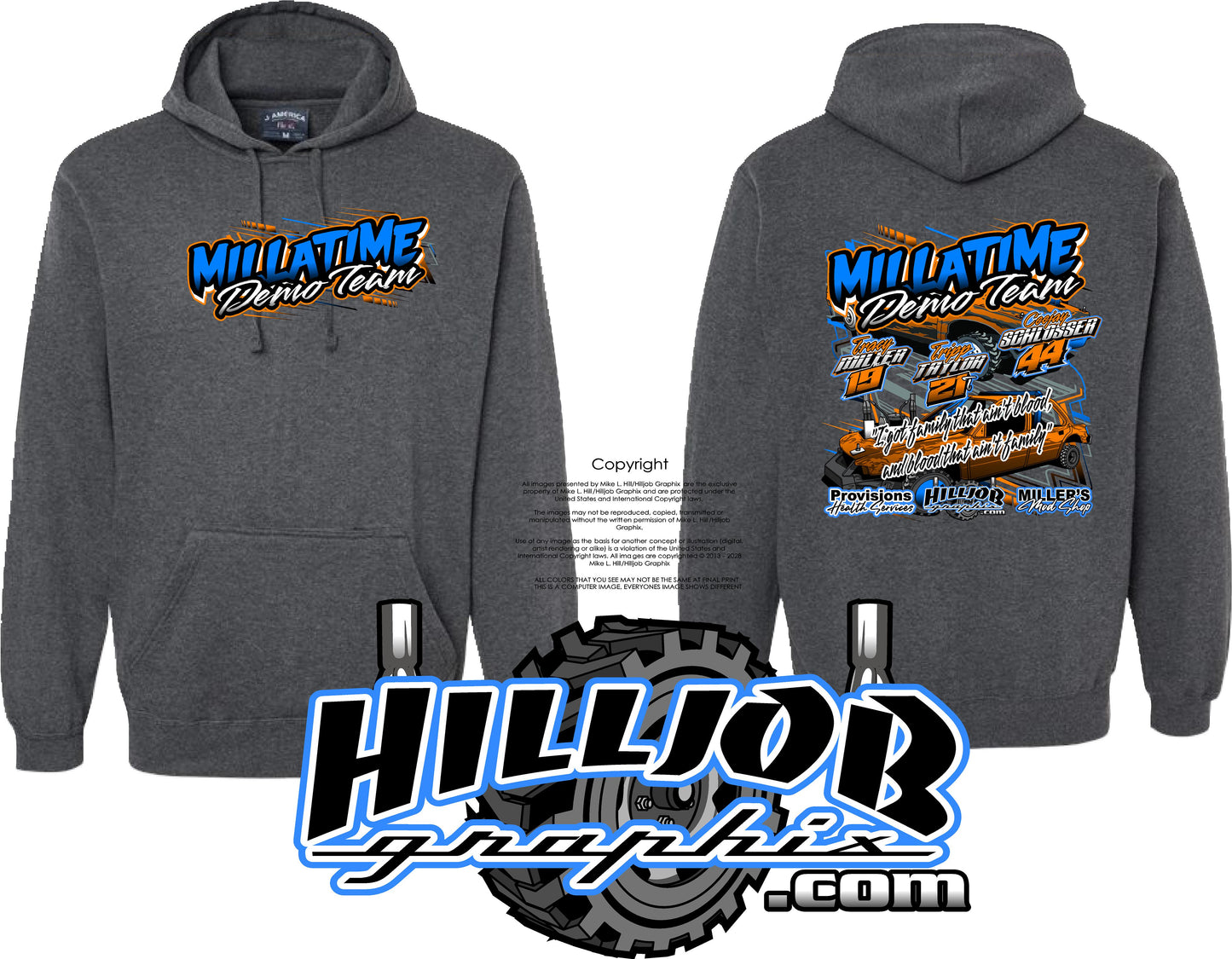 #261 Team MILLATIME Tailgate Hoodie
