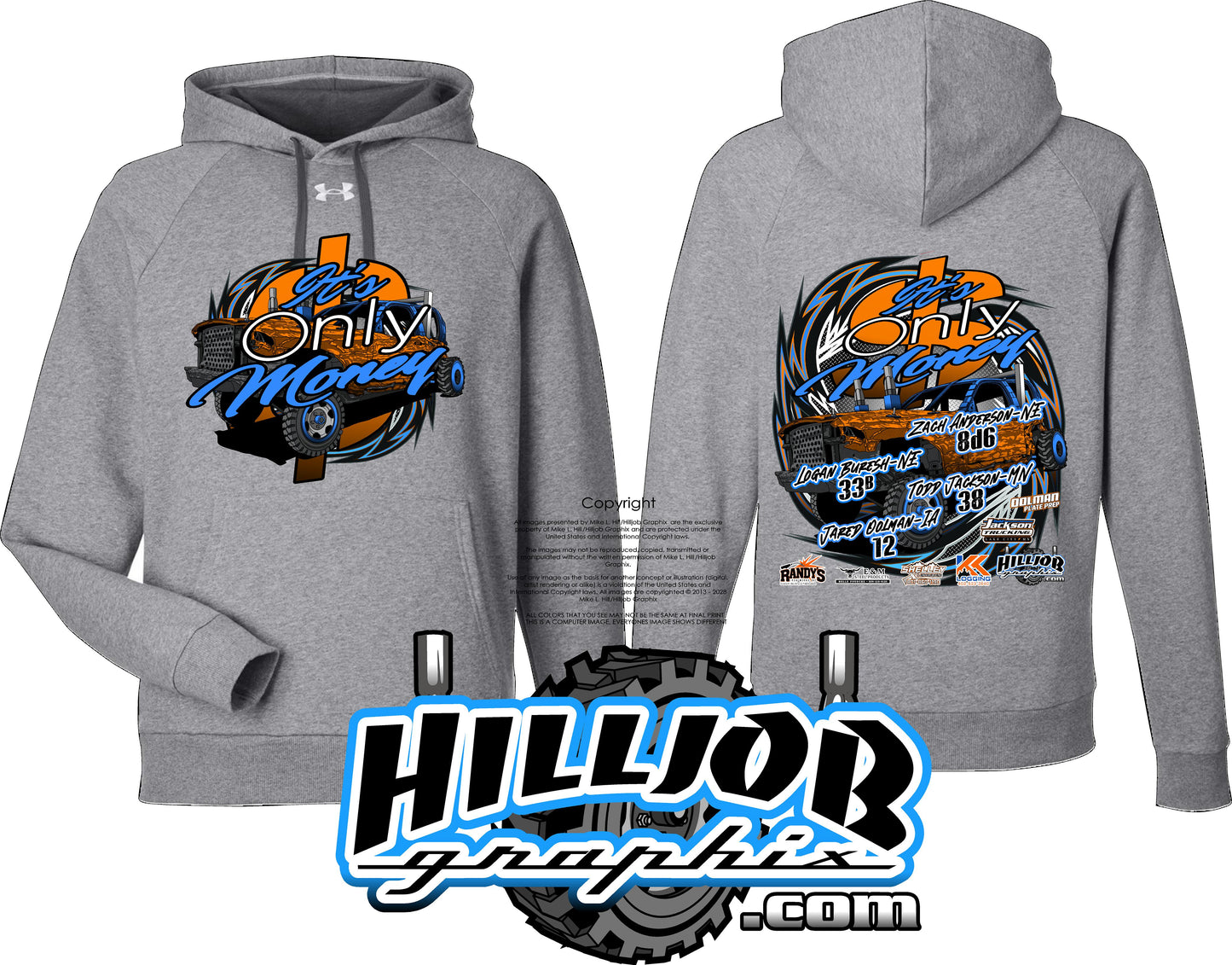 #411 Team Its Only Money Under Armour Hoodie