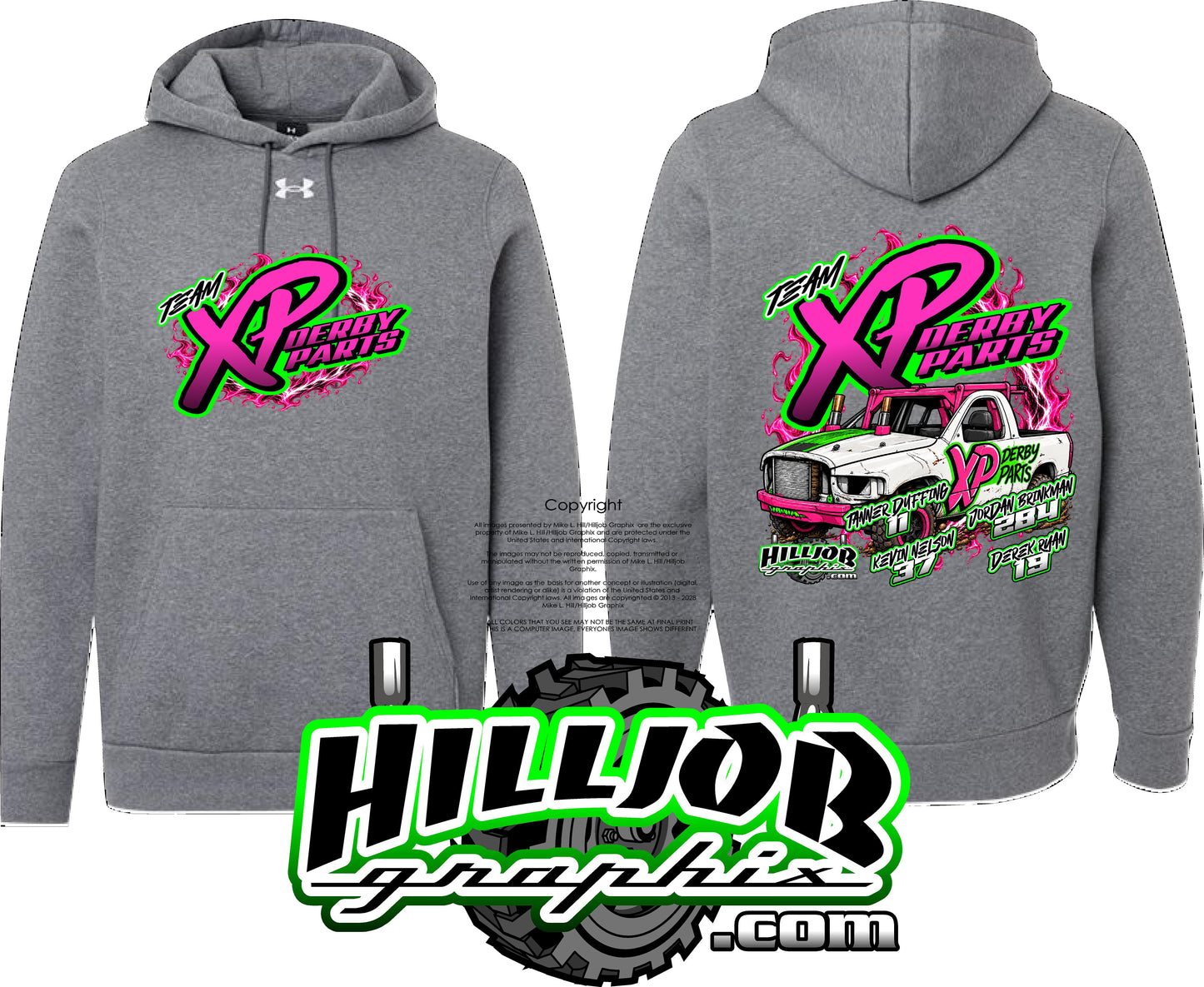 #426 Team Xp Derby Parts Under Armour Hoodie