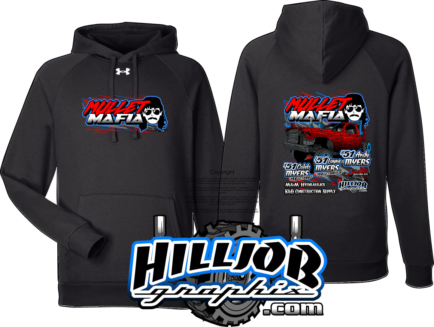 #381 Mullet Mafia Under Armour Hoodie