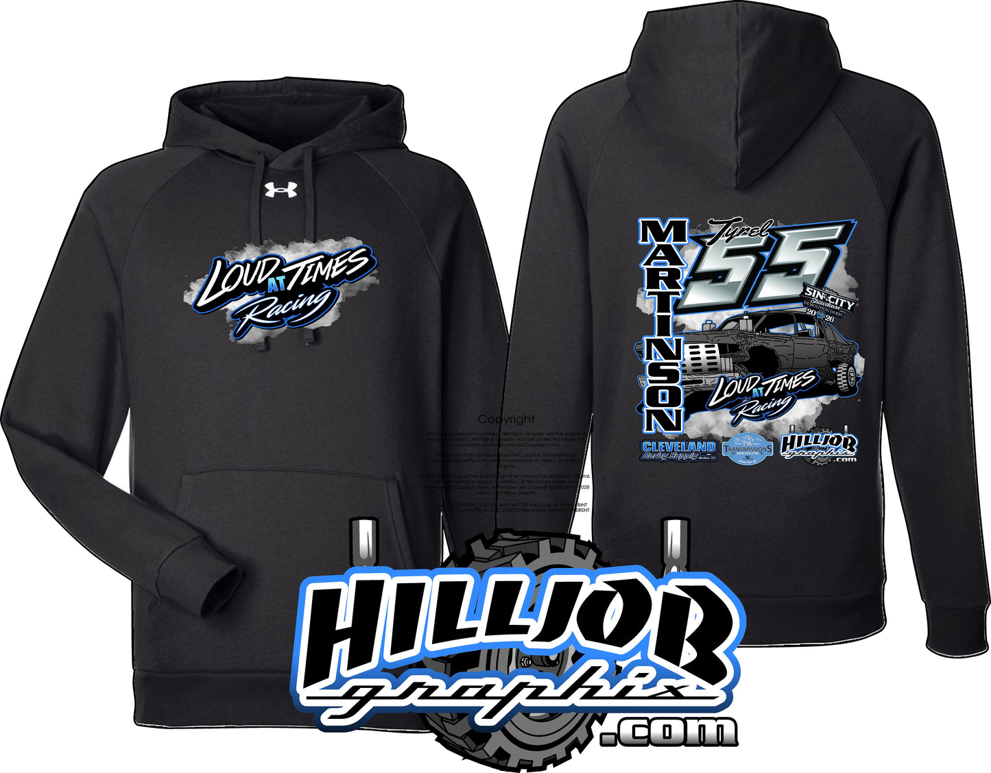 #352 Loud at Times Racing Under Armour Hoodie