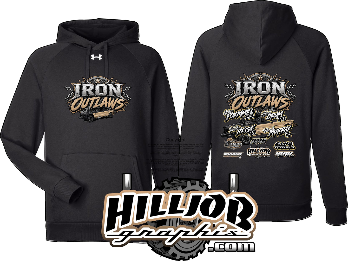 #420 Team Iron Outlaws Under Armour Hoodie