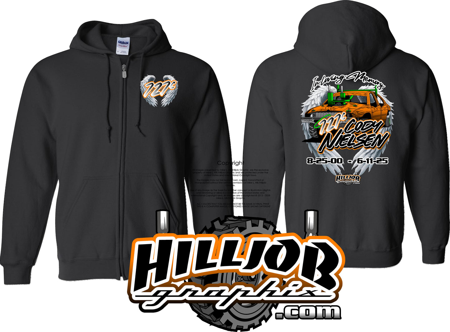 #389 Shyan Bennett Cody Tribute Zipped Hoodie