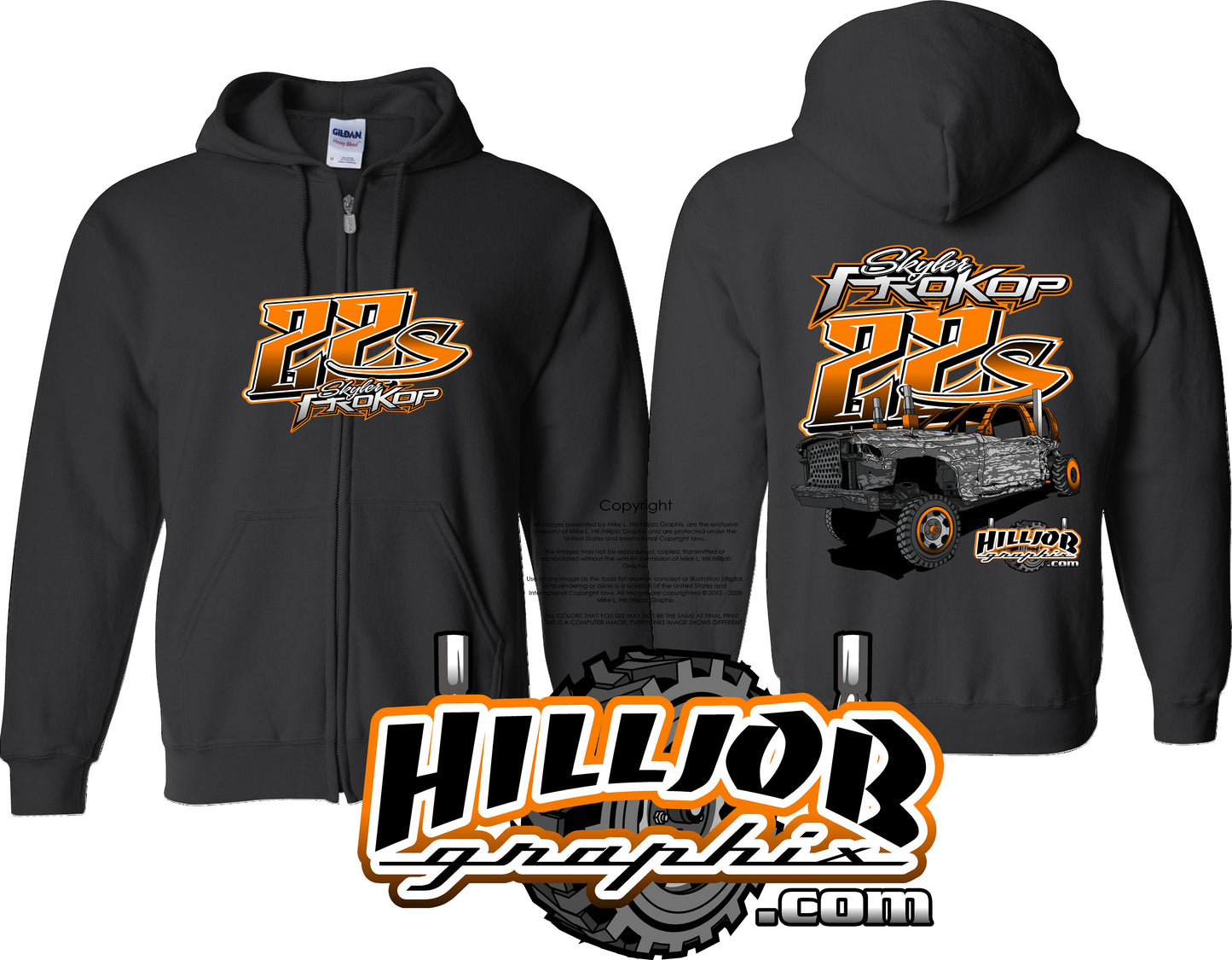 #350 Skyler Prokop Zipped Hoodie
