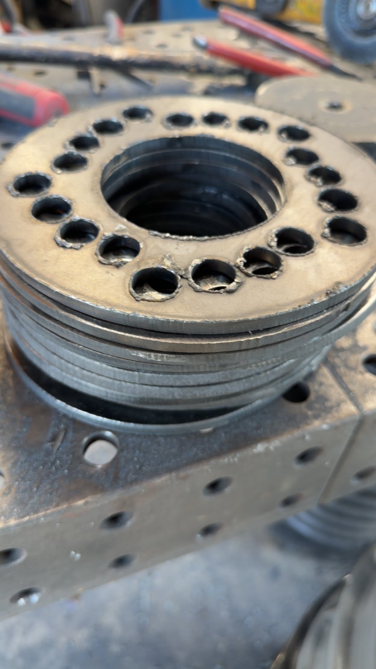 1/4 inch thick wheel centers