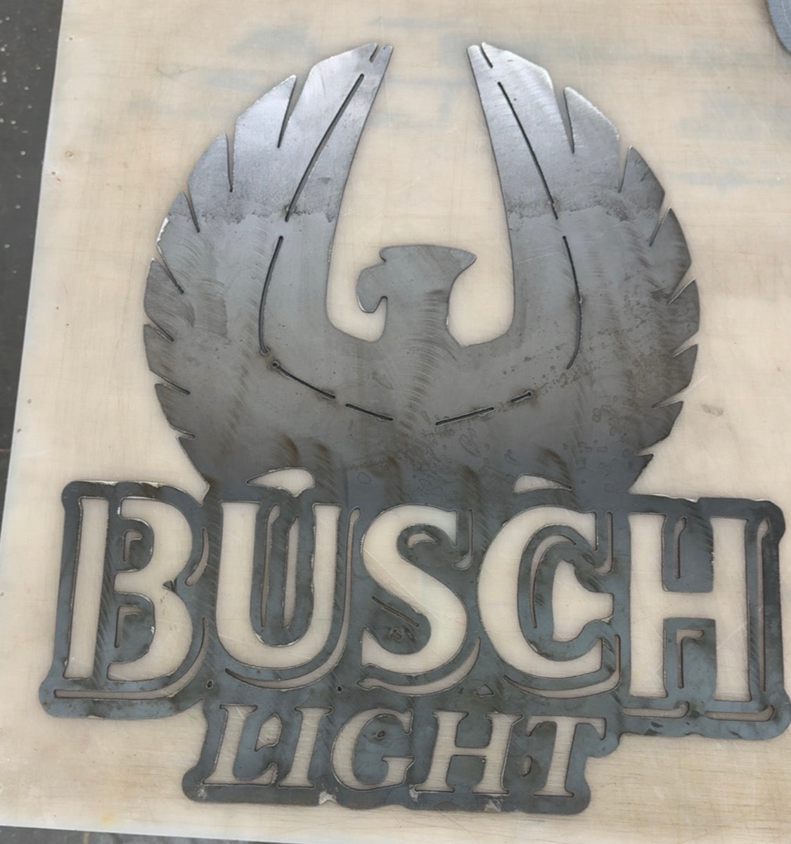 Busch Light Imp Bird metal sign