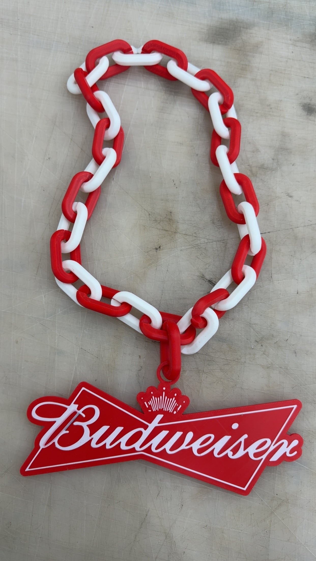 Budweiser 3D Printed Necklace