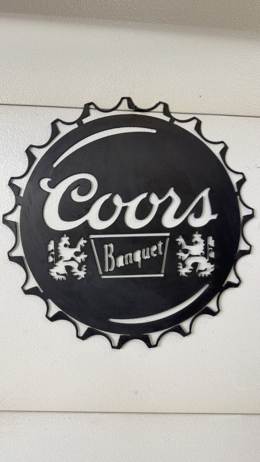 Coors Metal Sign
