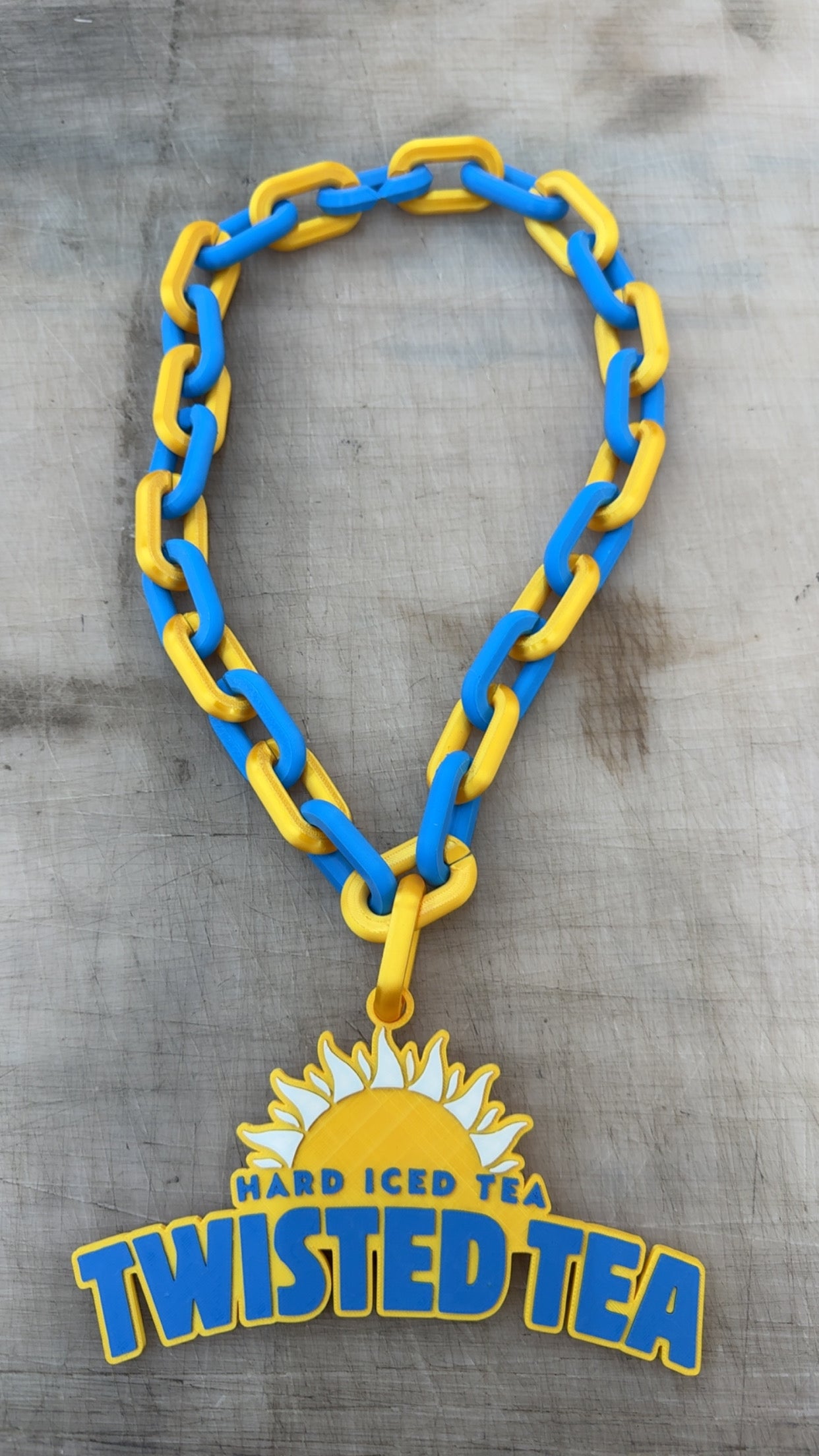 Twisted Tea 3D Printed Necklace