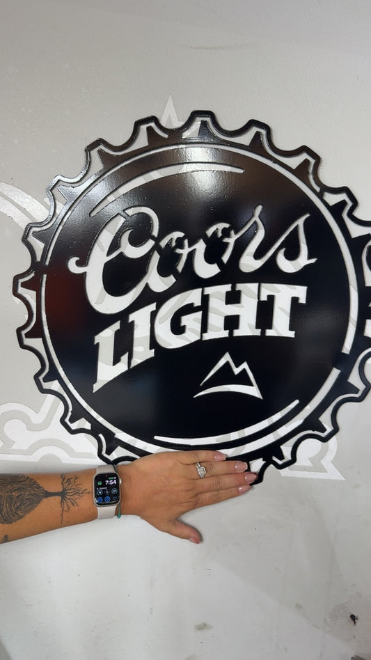 Coors Light Metal Sign