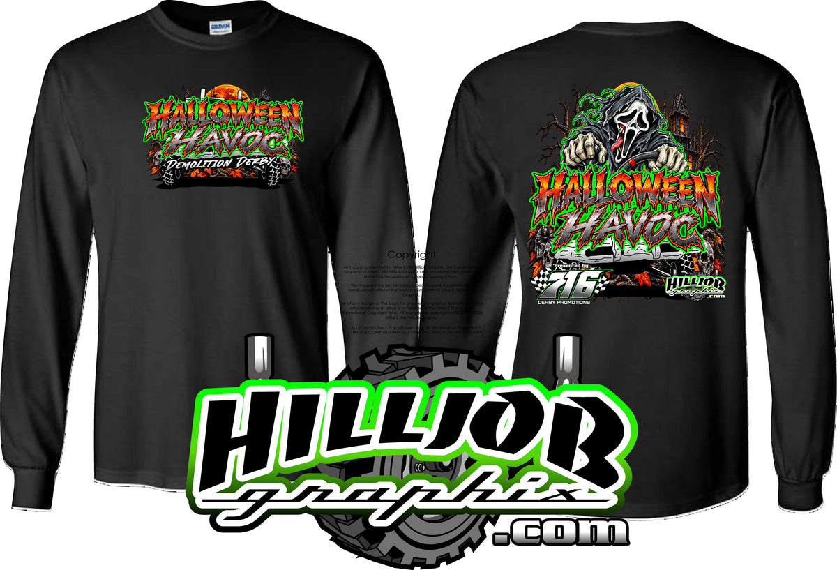 #437 716 Haloween Havoc Long Sleeve T-shirt