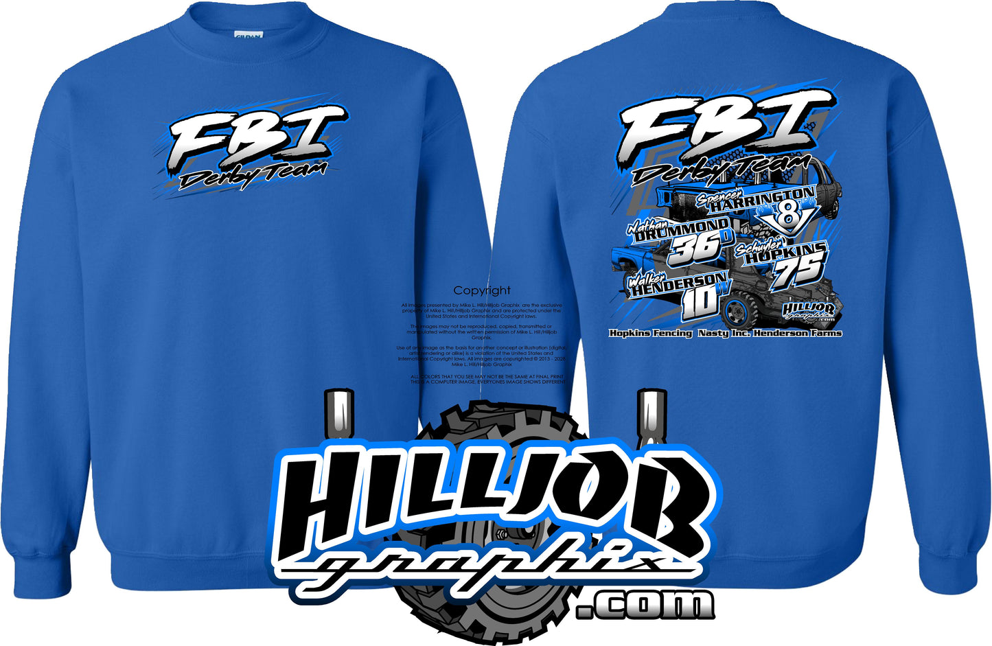 #298 Team FBI Crewneck