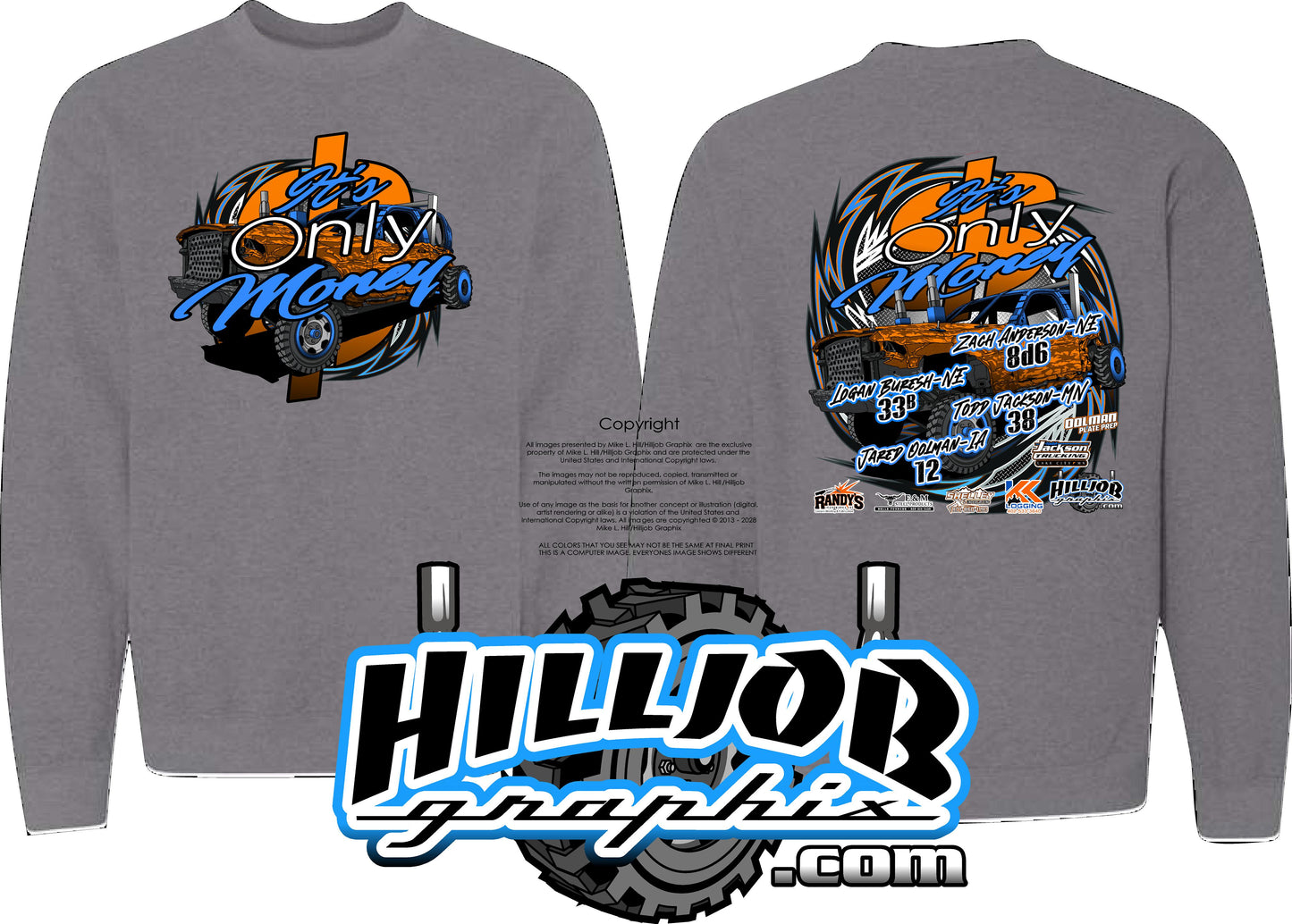 #411 Team Its Only Money Crewneck
