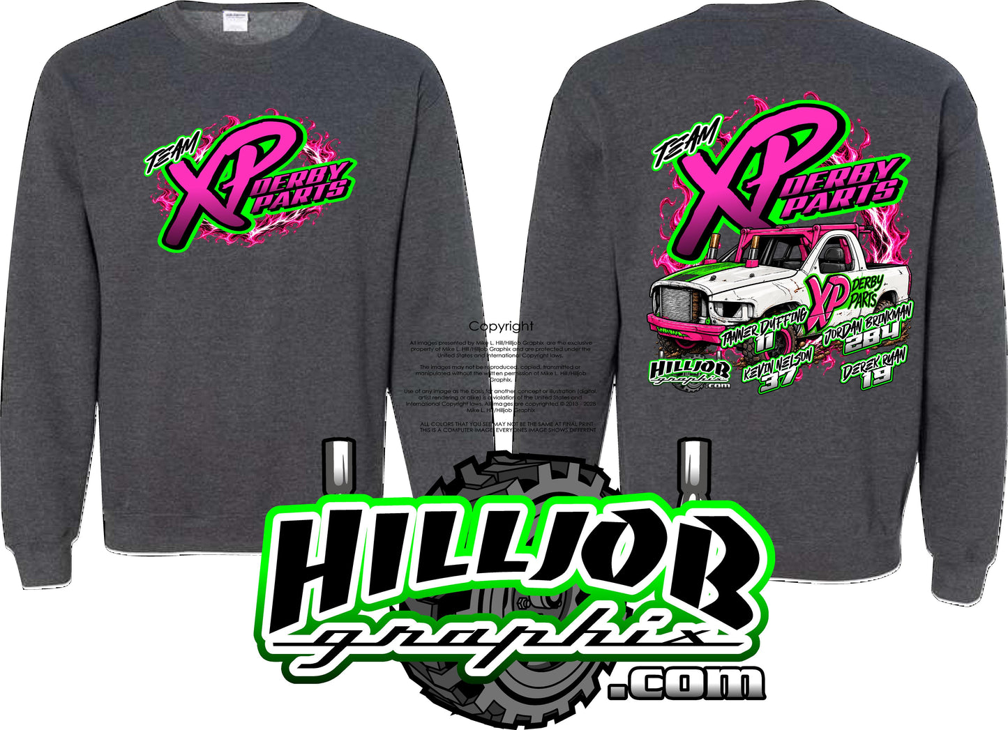 #426 Team Xp Derby Parts Crewneck