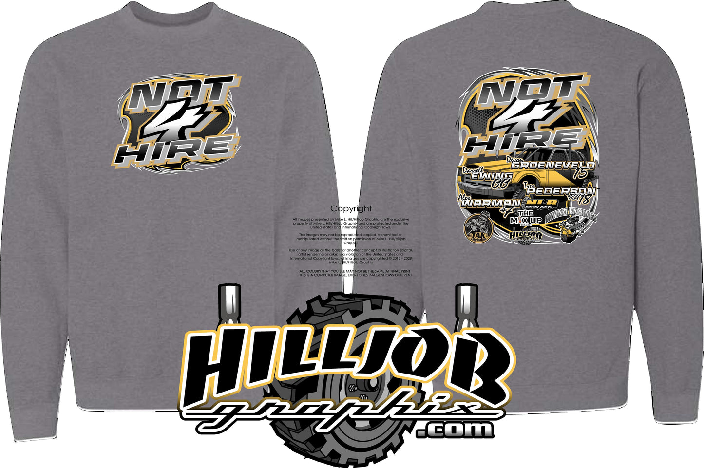 #267 Not 4 Hire Crewneck