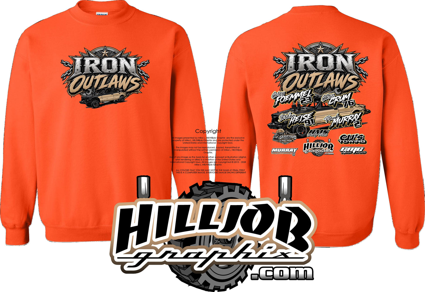 #420 Team Iron Outlaws Crewneck