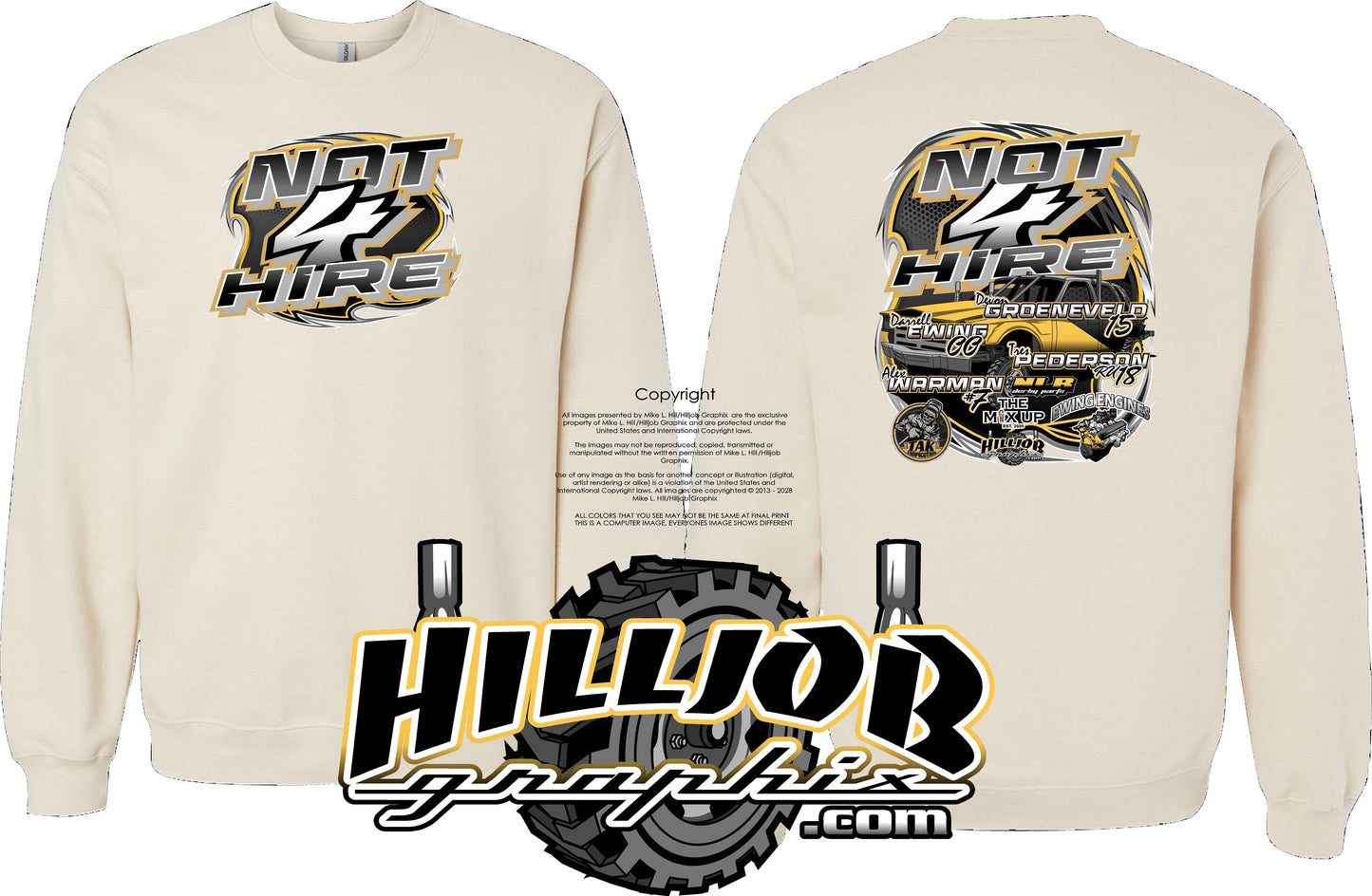 #267 Not 4 Hire Crewneck