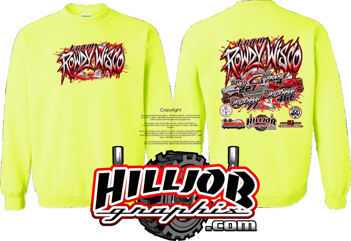 #434 Team Rowdy Wisco Crewneck