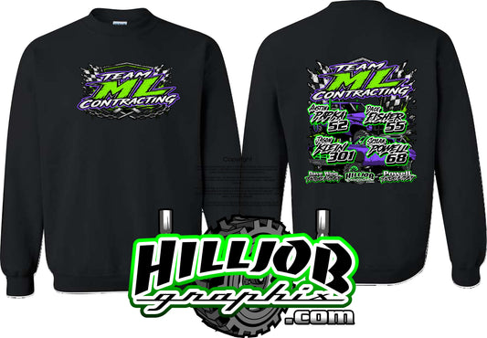 #406 Team ML Contracting Crewneck