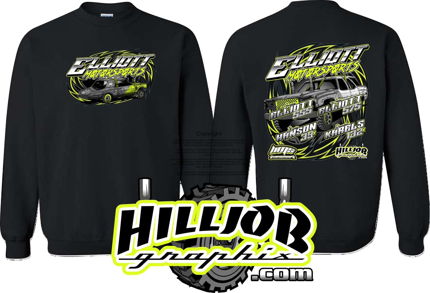 #356 Team ELLIOTT MOTORSPORTS  Crewneck