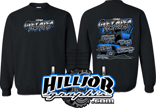 #424 Team Grey Area Derby Parts Crewneck