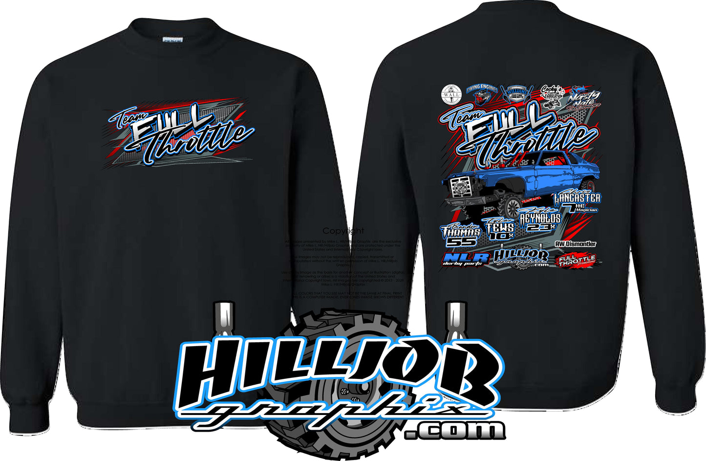 #405 Team Full Throttle Crewneck