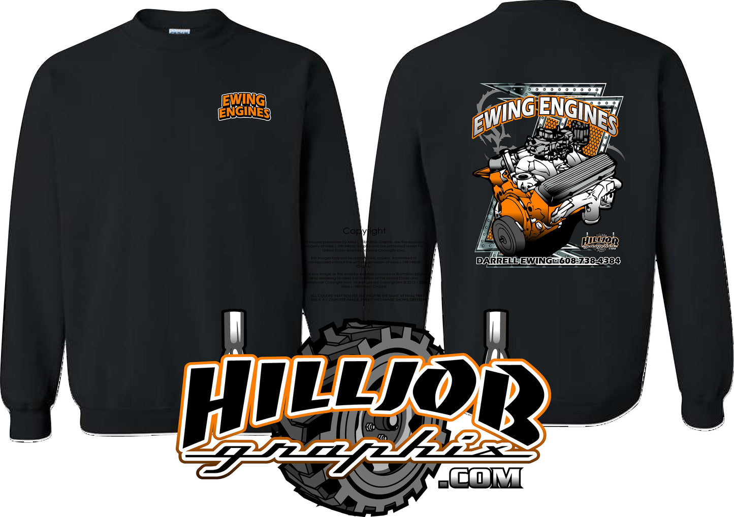 #414 Ewing Engines Crewneck