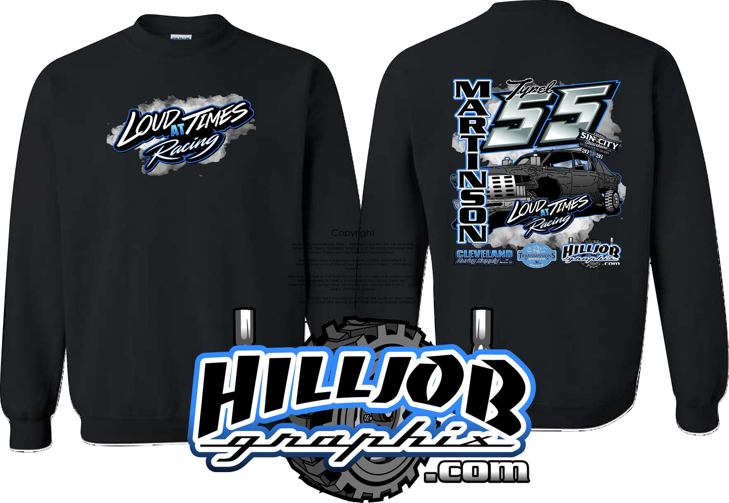 #352 Loud at Times Racing Crewneck