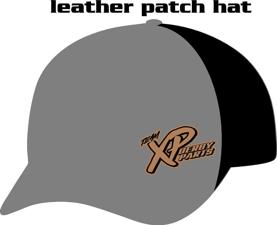 #426 Team Xp Derby Parts Leather Patch Hat