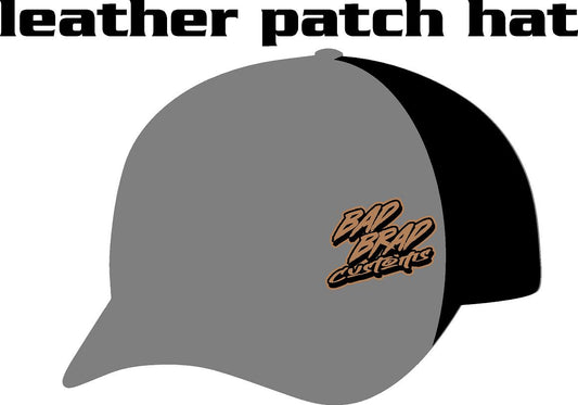 #388 Bad Brad Customs Leather Patch Hat