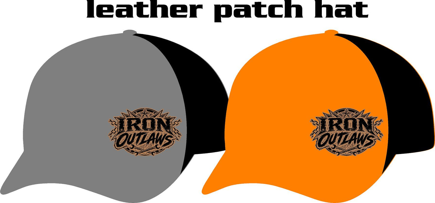 #420 Team Iron Outlaws Leather Patch Hat