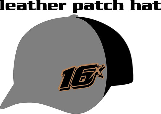 #390 Miller Time Leather Patch Hat