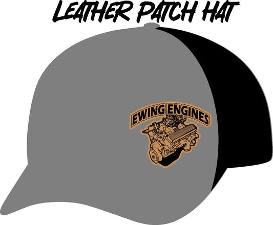 #414 Ewing Engines Leather Patch Hat