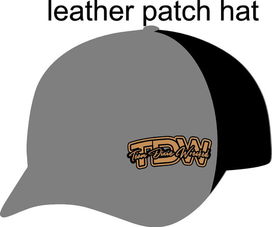 #236 Team Dixie Wrecked Leather Patch Hat