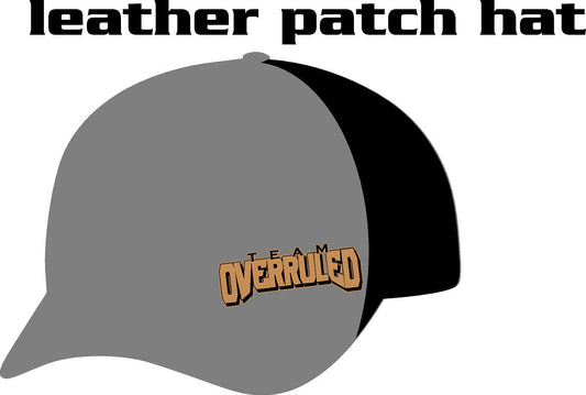 #404 Team Overruled Leather Patch Hat