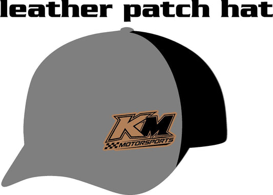 #380 KM Motorsports Leather Patch Hat