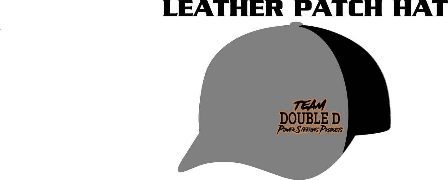 #351 Team Double D Leather Patch Hat