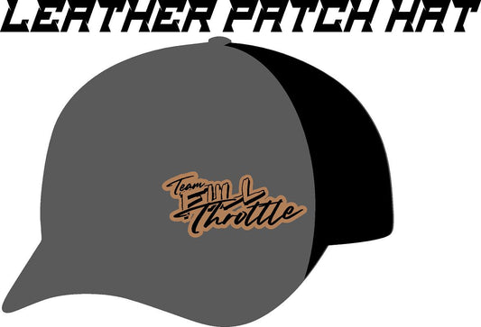 #405 Team Full Throttle Leather Patch Hat