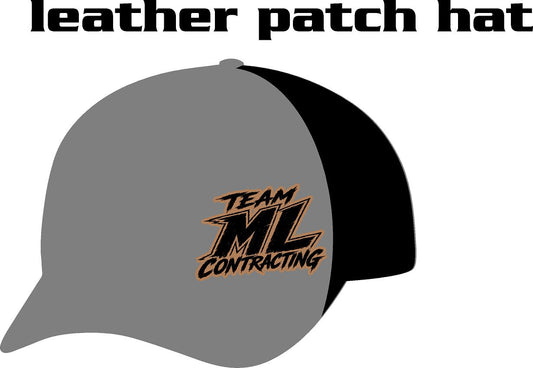 #406 Team ML Contracting Leather Patch Hat